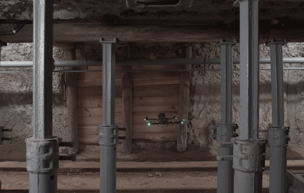 Des drones sans GPS pour les inspections souterraines